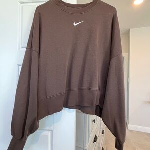 Nike Chocolate Brown Crewneck